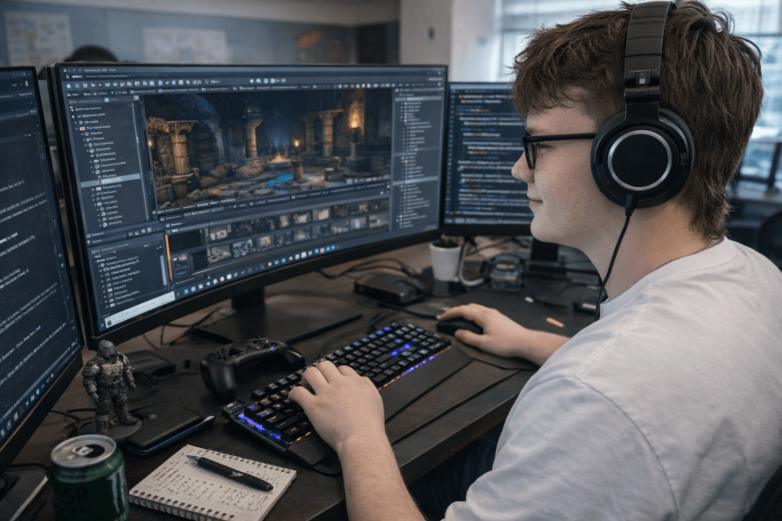 Technical discipline in game development with clean systems, code structure, and stable project design